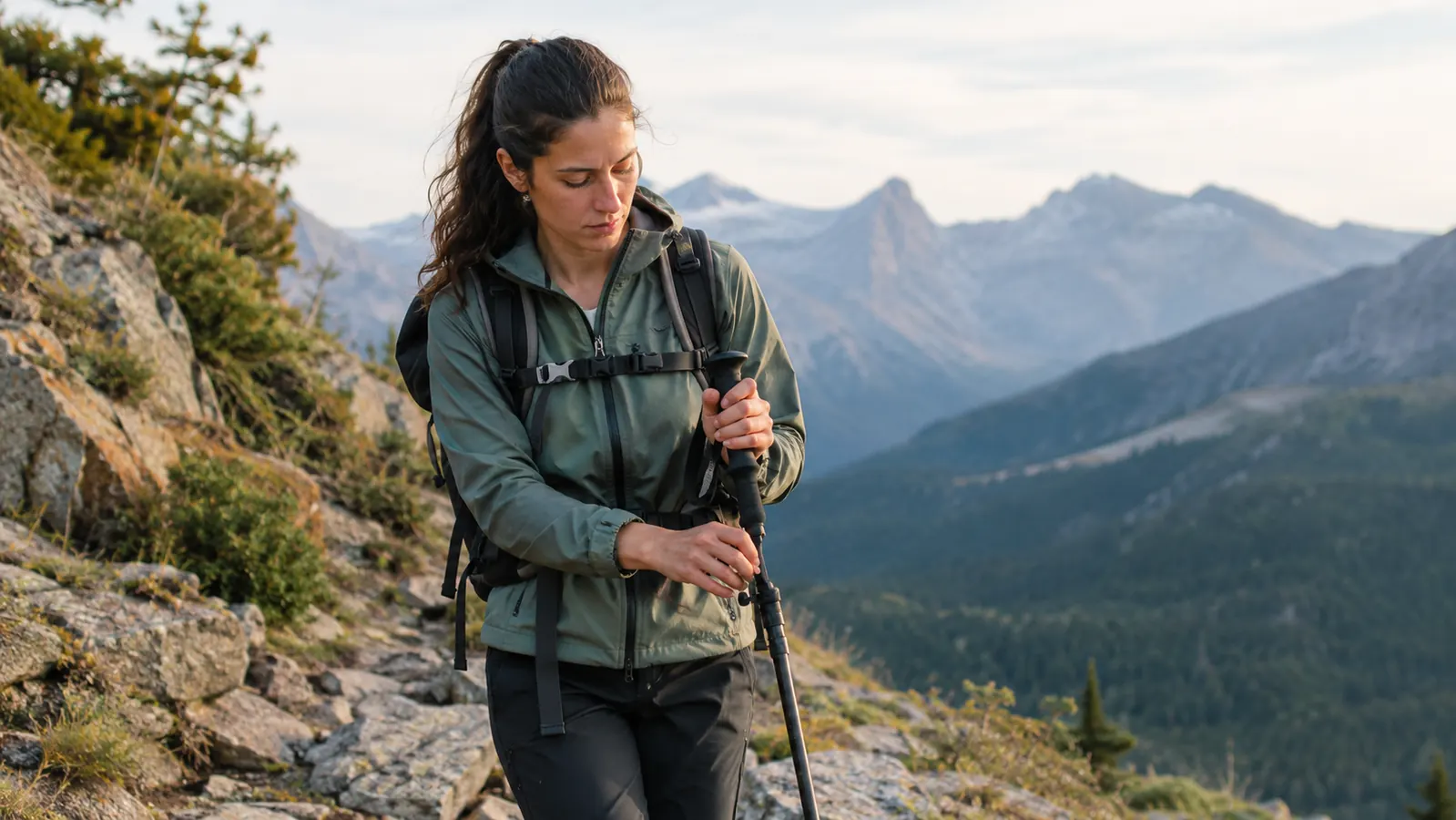 How to Adjust Trekking Poles for Uphill and Downhill